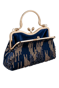 Midnight Glamour Sequined Clutch Bag