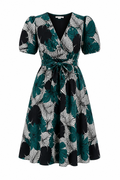 Emerald Floral V-Neck