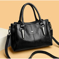 Elegant Genuine Leather Satchel – Women's Crossbody Shoulder Bag